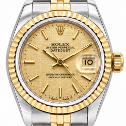 Rolex Datejust 26MM 69173 Two-Tone Linen Dial Watch